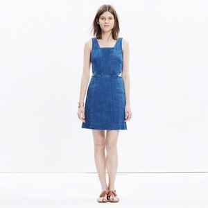 Beautiful madewell denim cutout dress NWT